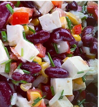 Titelbild für geschmackvoll – Bester Salat denn könnte ich jeden Tag essen so lecker ist er Kidneybohnen Salat