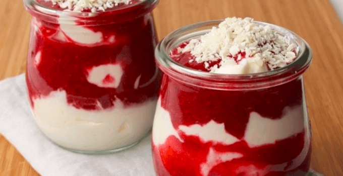 Titelbild für Himbeertraum mit weißer Schokolade