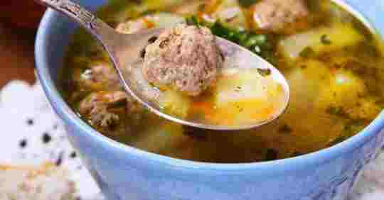 Titelbild für Kohlrabicremesuppe mit Fleischklößchen