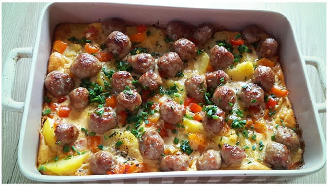 Titelbild für Kartoffel Bratwurst Auflauf