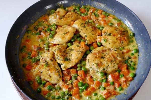 Titelbild für Putengeschnetzeltes in Kokosmilch